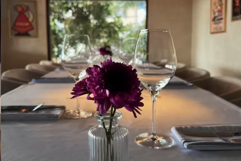 Presentación de alta cocina italiana